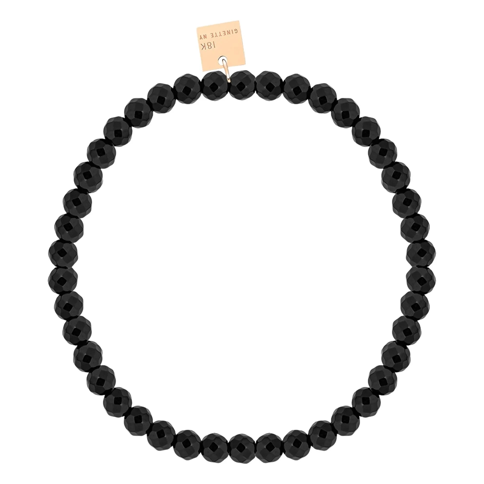 Ginette NY – Mini Pixie Onyx Armband | Schwarz