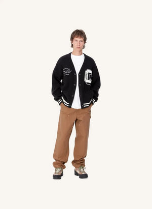 Carhartt WIP - Braune Enten Strickjacke | Schwarz