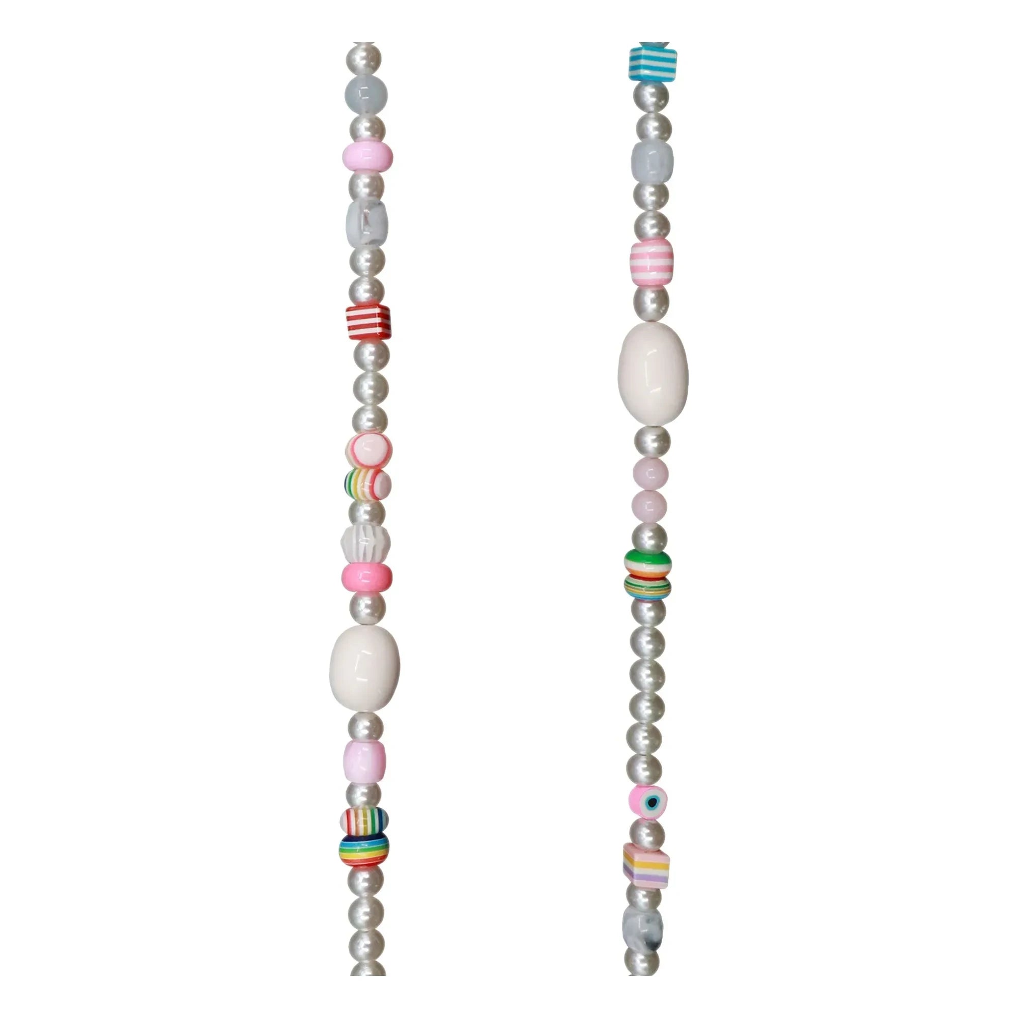 LaCoqueFrançaise - Lange weiße Kette 100 cm | Weiß