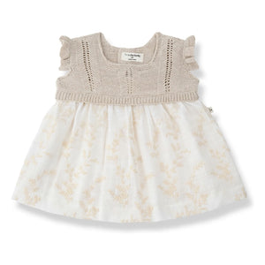 1+ in the family - Soana Besticktes Kleid | Ecru