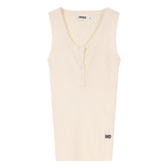 Indee - Volga Geripptes Tanktop | Weiß
