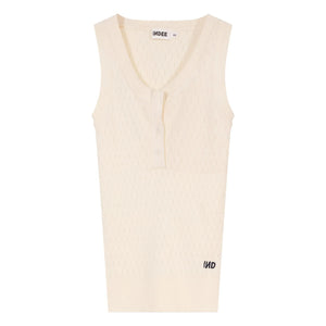 Indee - Volga Geripptes Tanktop | Weiß