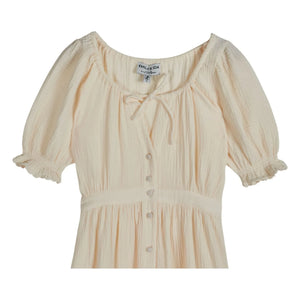 Emile et Ida - Baumwoll-Musselin-Kleid | Creme
