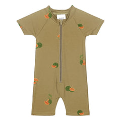 Studio Bohème - Anti-UV-Overall Lulu Watermelons aus recycelten Fasern | Khaki