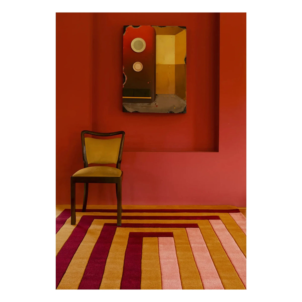 Schichtweise - Wollteppich Labyrinth, Tekla Evelina Severin | Coral