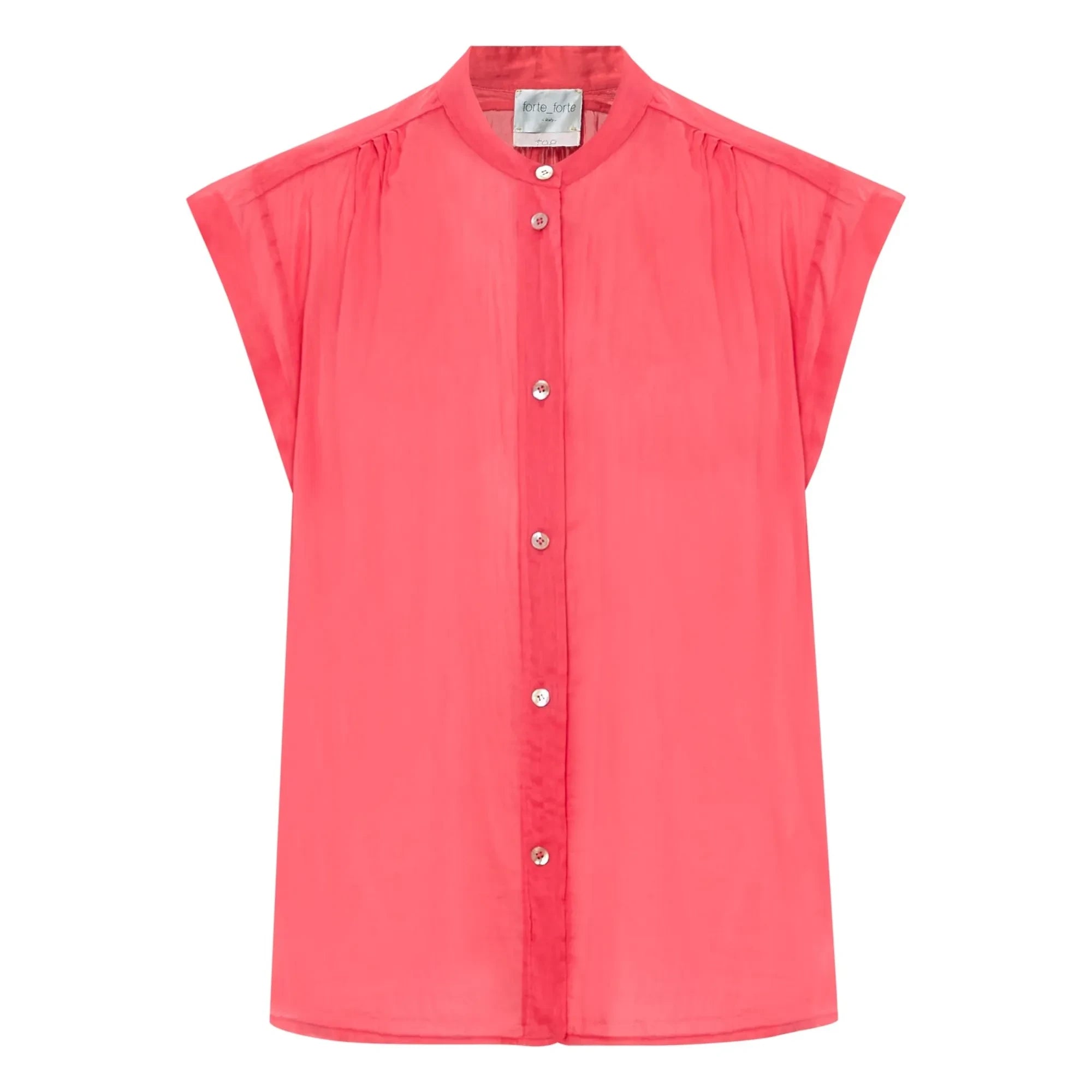 Forte Forte - Baumwoll- und Seiden-Voile-Bluse | Rosa