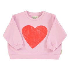 Piupiuchick - Bio-Baumwoll Love Sweatshirt | Rosa