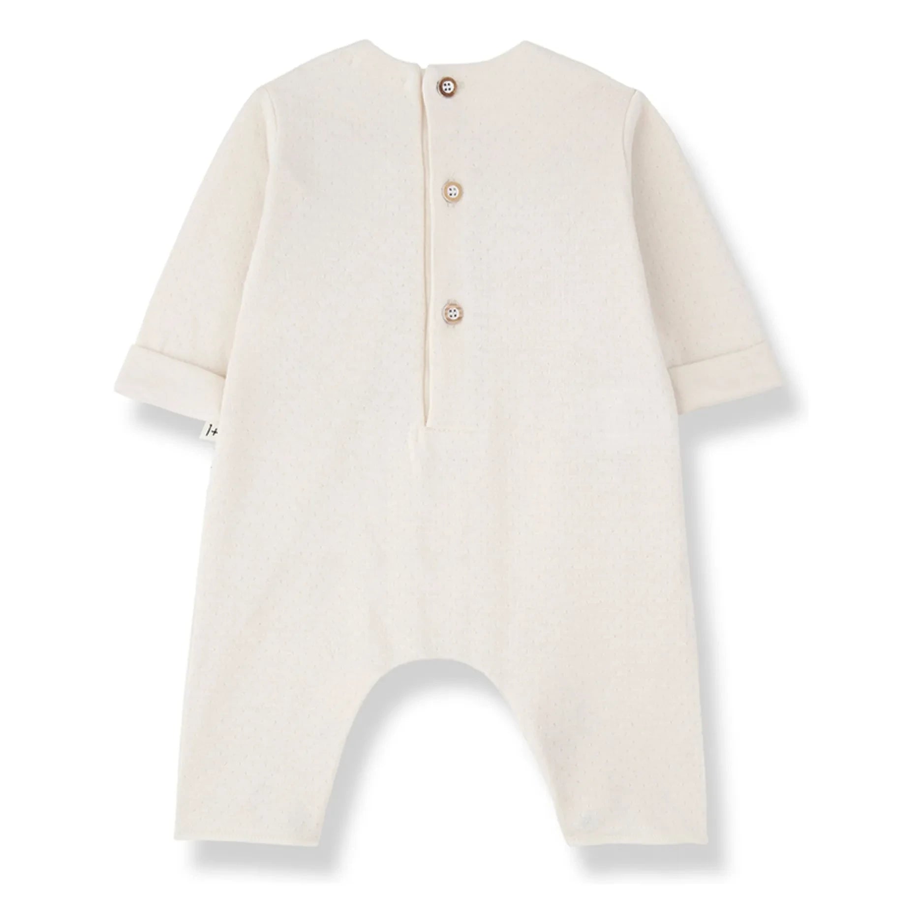 1+ in the family - Pointelle Strampler Margot | Ecru