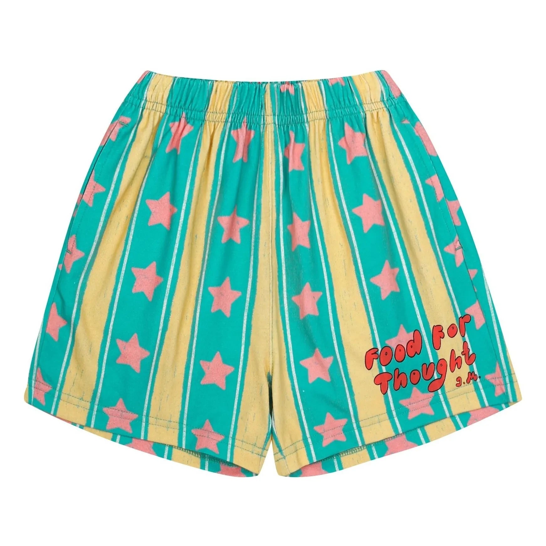 Jelly Mallow - Sterne gestreifte Shorts | Türkis