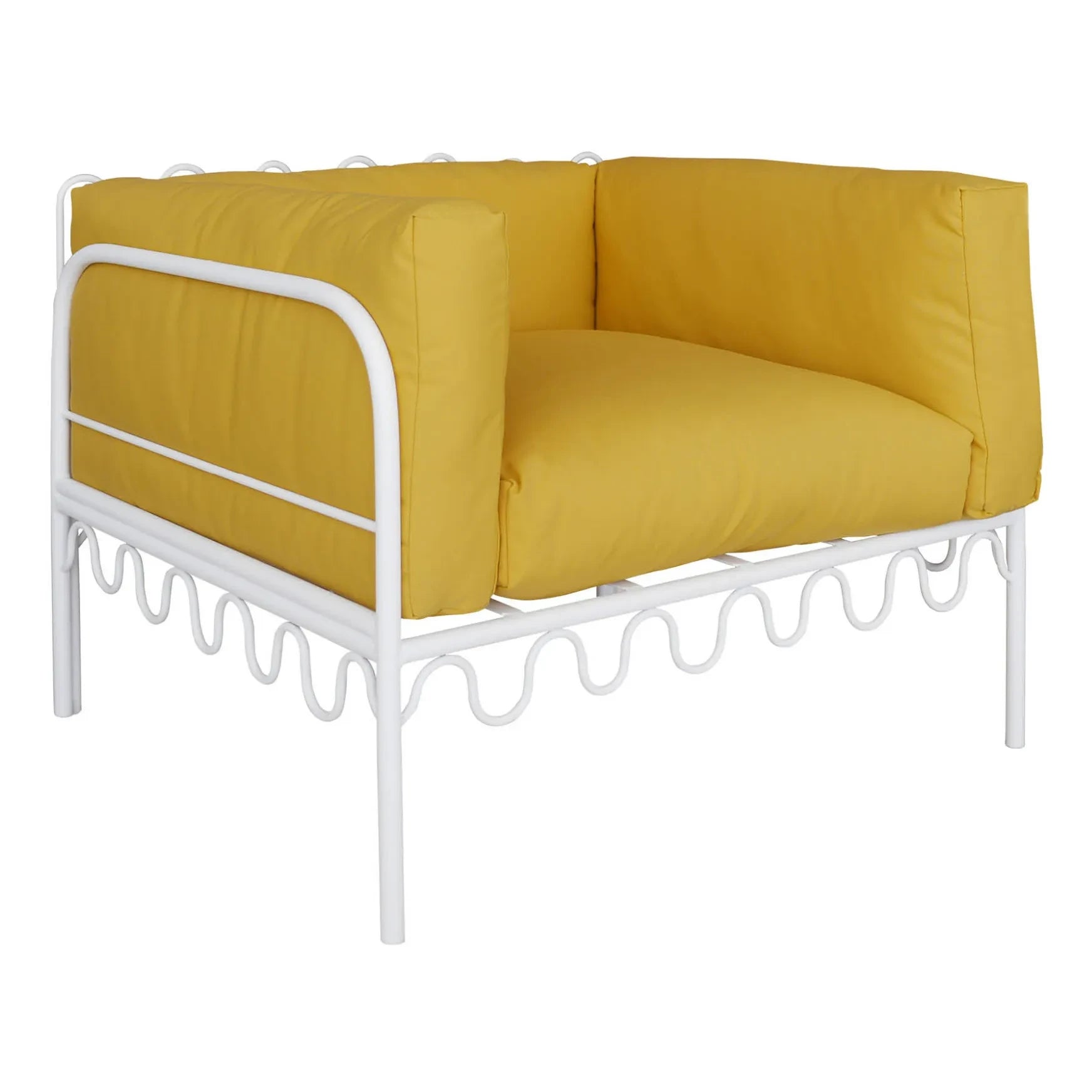 Honoré - Dolores Outdoor-Lounge-Sessel - Wasserabweisender Stoff | Gold