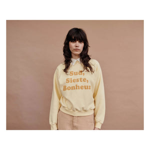 Emile et Ida - Sweatshirt Message Bio-Baumwolle | Mimose