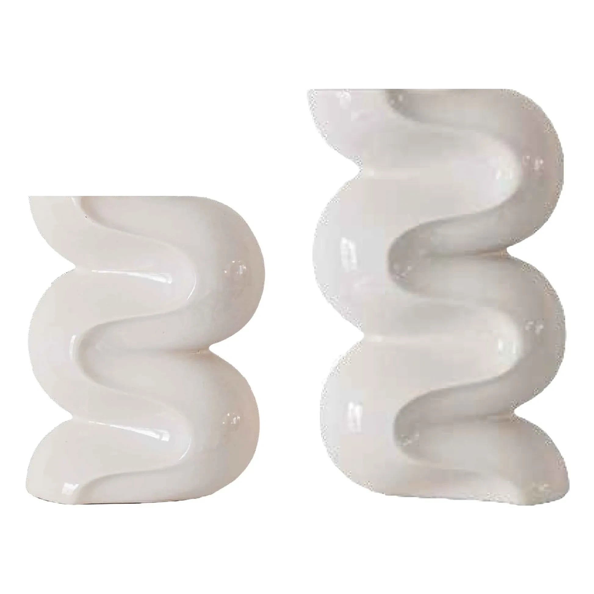 Cosin - Ganache Kerzenhalter - 2er Set | Creme