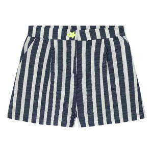 Dr Bloom - Gestreifte Shorts | Dunkelblau