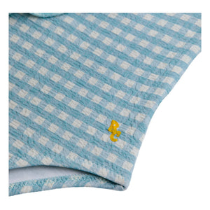Bobo Choses - Vichy Einteiliger Badeanzug | Hellblau