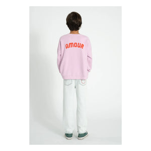 Piupiuchick - Bio-Baumwoll Love Sweatshirt | Rosa
