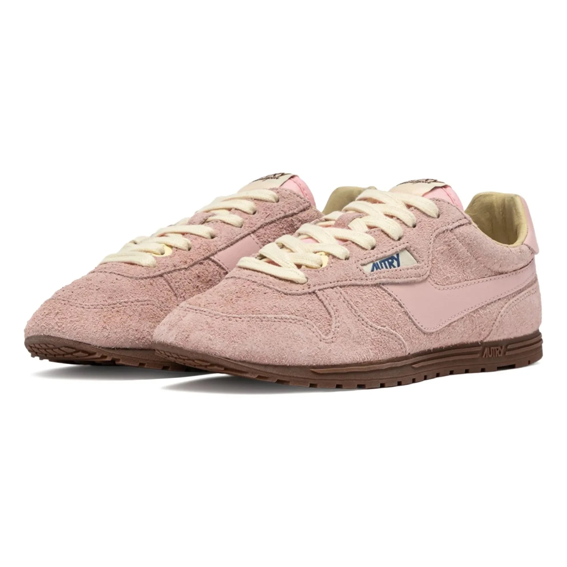 Autry - Windspin Niedriger Wildleder- und Leder-Basketballschuh | Puderrosa