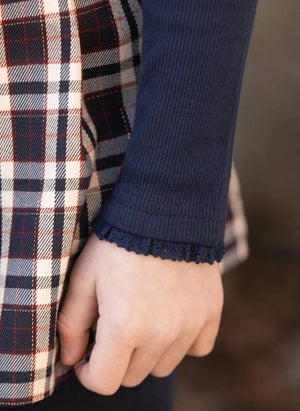 Tartine et Chocolat - Kareli etek | Lacivert