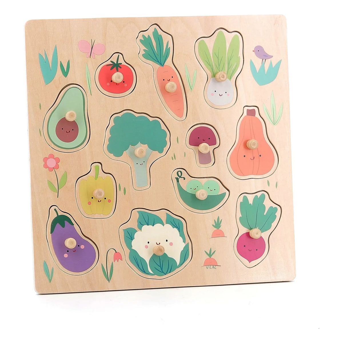 Vilac - Sarah Betz Gemüsegarten Puzzle