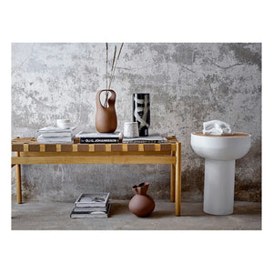 Bloomingville - Nicita Steingutvase | Haselnuss