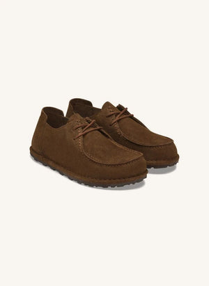 BIRKENSTOCK - Utti schnürbarer Veloursleder-Loafer | Dunkelbraun