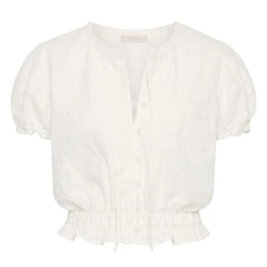 Faithfull the Brand – Santana Baumwoll-Top | Weiß