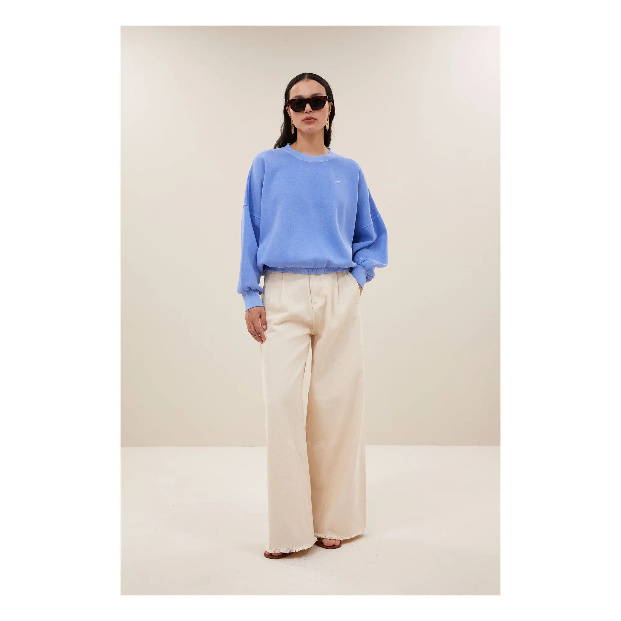 By Bar - Malyn Bio-Baumwoll-Sweatshirt | Blau