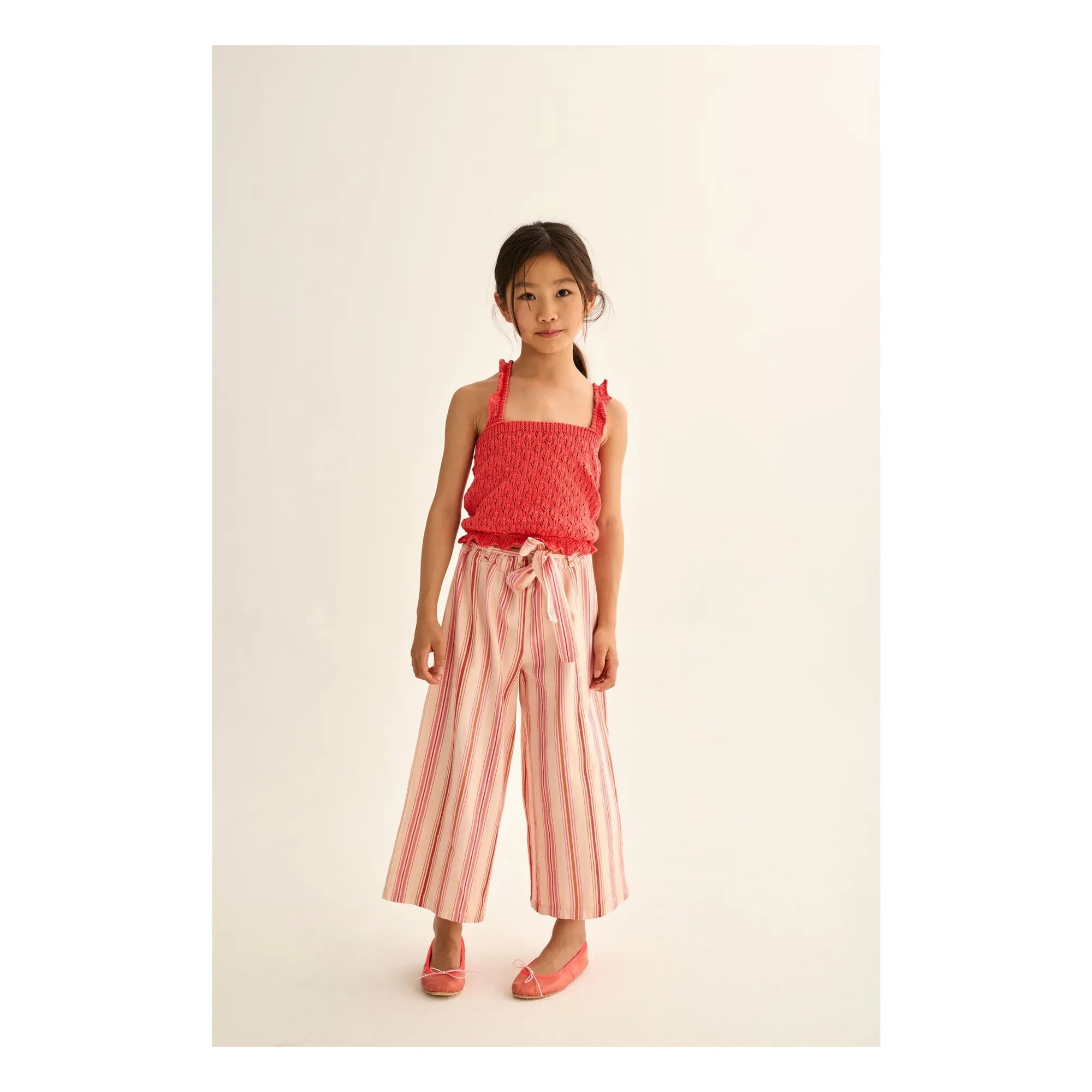 Cozmo - Lily Pointelle Trägertop Recycled fibers | Rot