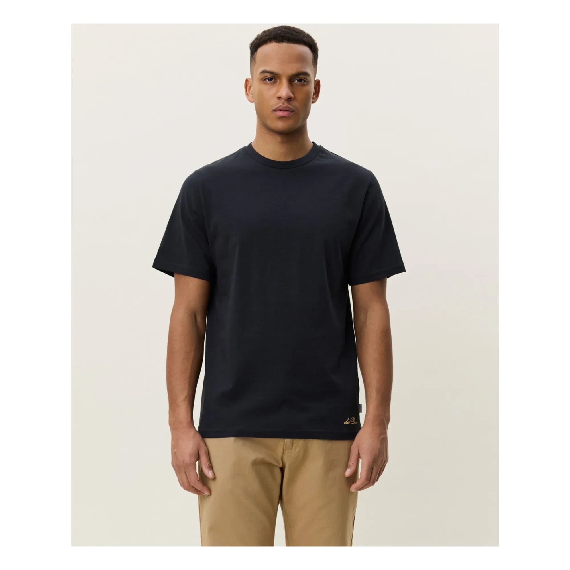 Les Deux - Plant T-Shirt | Blau Schwarz