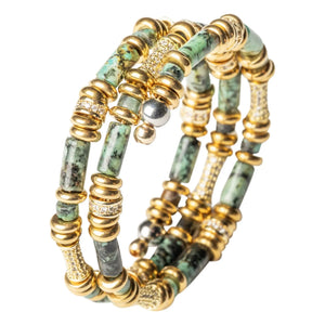 Sigal - Yara Shiny Armband | Grün
