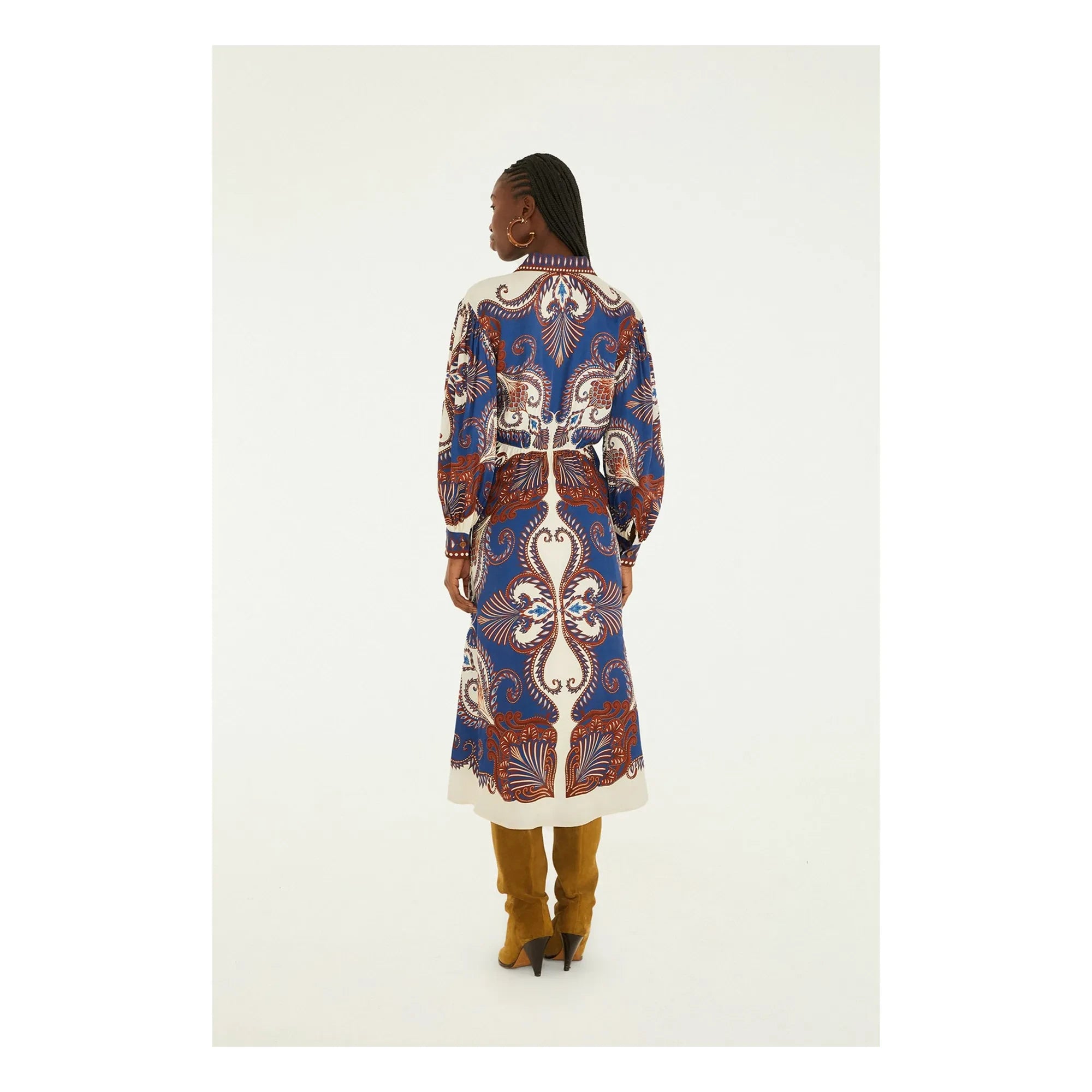 Farm Rio - Arabesque Kleid | Blau