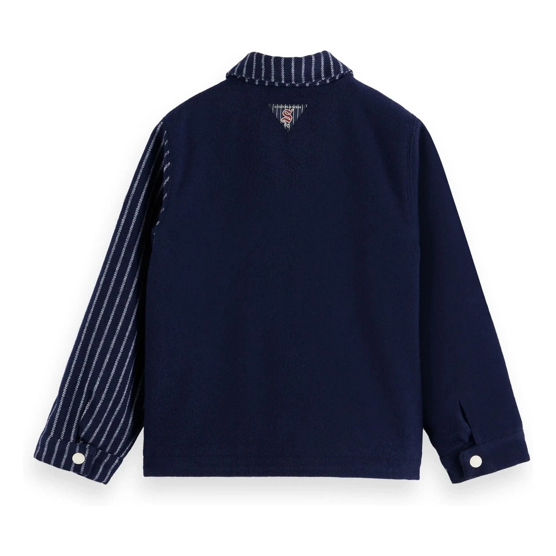 Scotch & Soda – Gestreifte Coach-Jacke | Marineblau