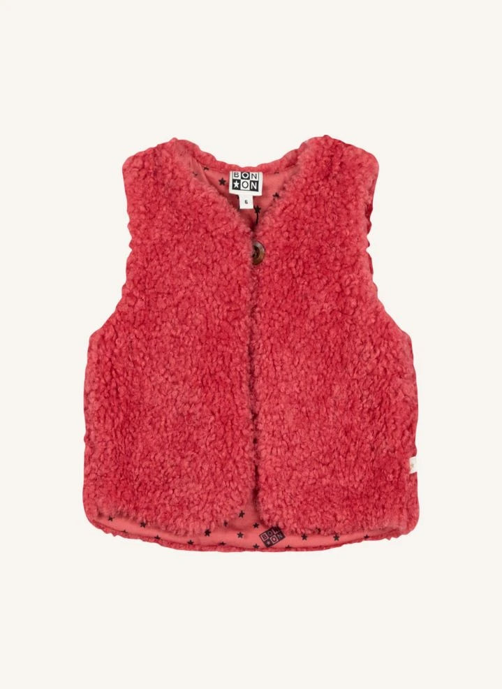 Bonton - Teddy Beti Jacke | Framboise
