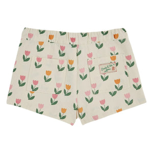 Emile et Ida - Creme Tulpen-Shorts