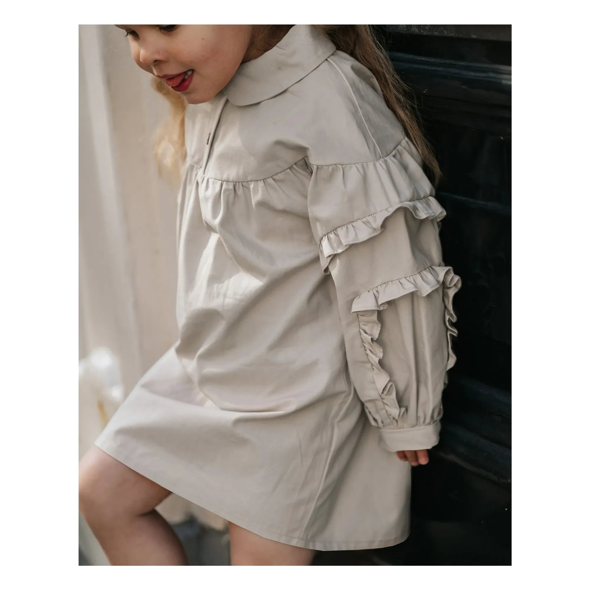 Donsje - Everoux Kleid | Taupe Grau