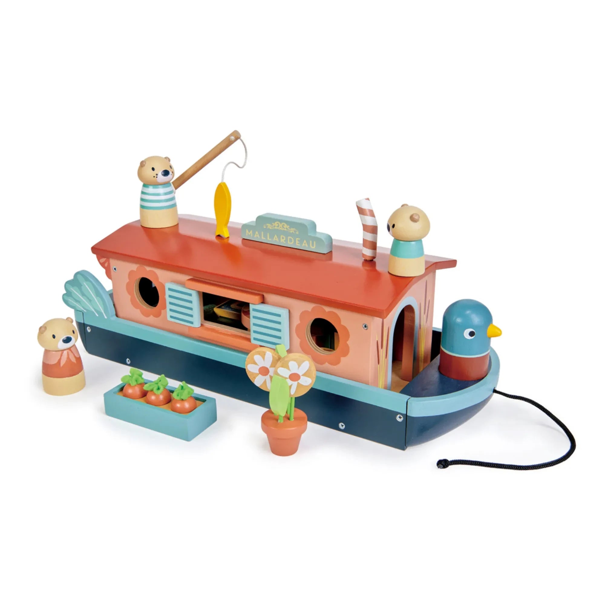 Tender Leaf Toys - Otter-Familienboot