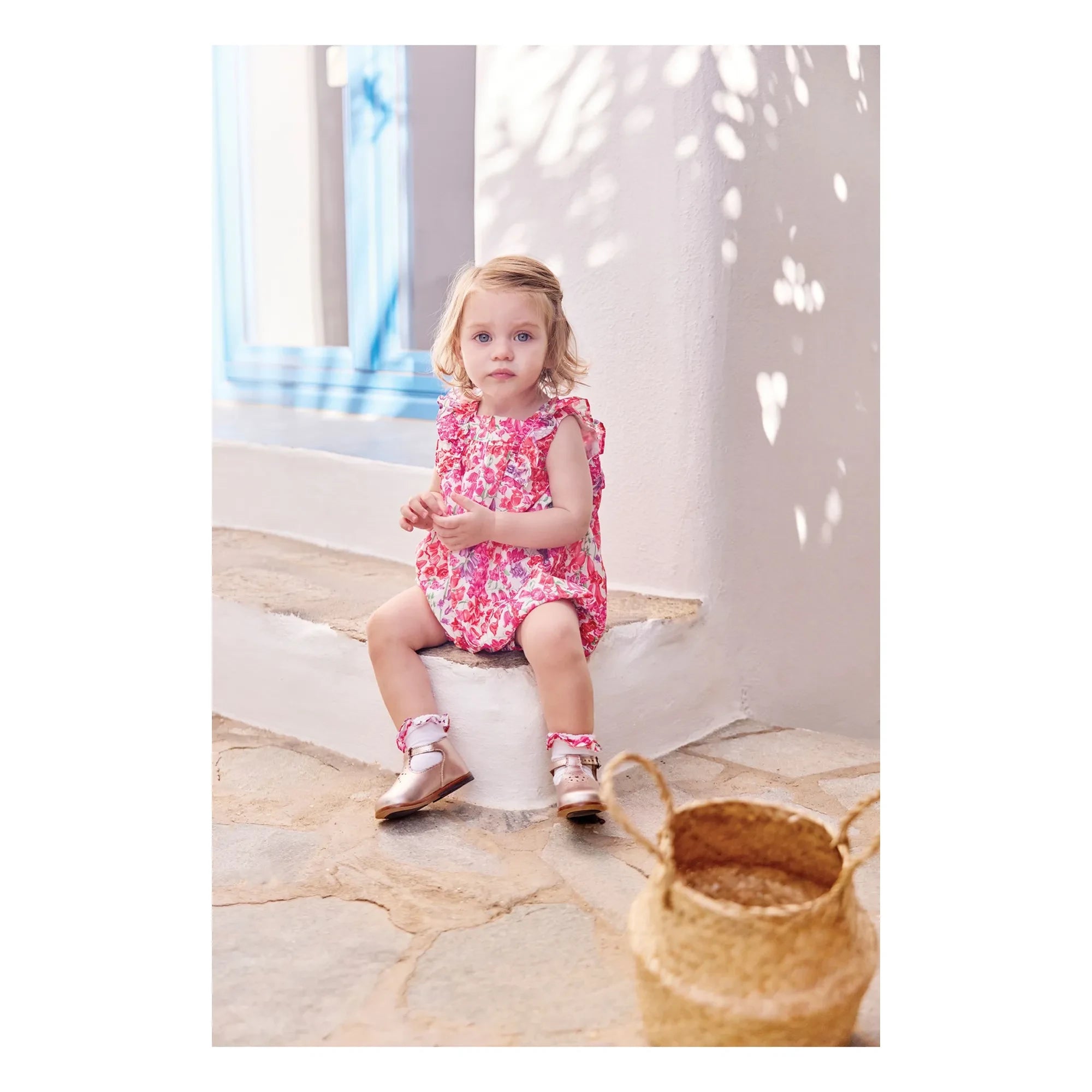 Tartine et Chocolat - Overall mit Liberty-Rüschen | Zuckerrosa
