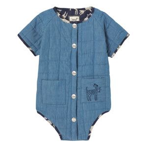 Apaches - Dadi Chambray Overall | Blau