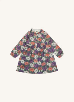 Studio Bohème - Vermont Blumenmusterkleid, Bio-Baumwolle | Lila