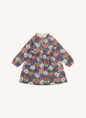 Studio Bohème - Vermont Blumenmusterkleid, Bio-Baumwolle | Lila