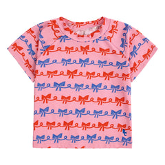 Bobo Choses - UV-Schutz T-Shirt aus recyceltem Material, gestreift | Rosa