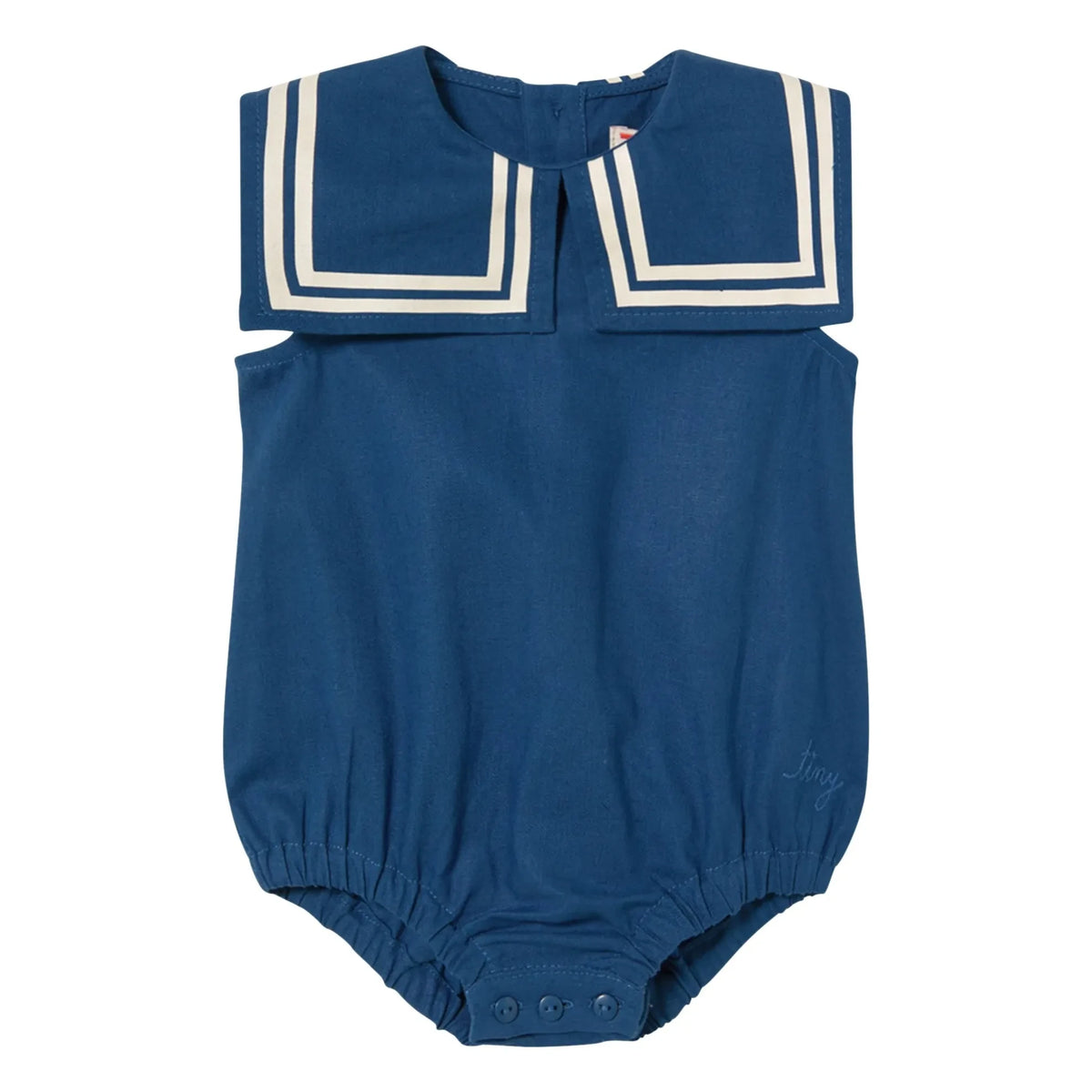Tinycottons - Leinen-Overall | Marineblau