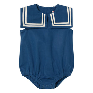Tinycottons - Leinen-Overall | Marineblau