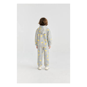 Bobo Choses - Saucer Kapuzensweatshirt aus Bio-Baumwolle | Grau Meliert