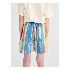 True Artist - Gestreifte Shorts | Blau