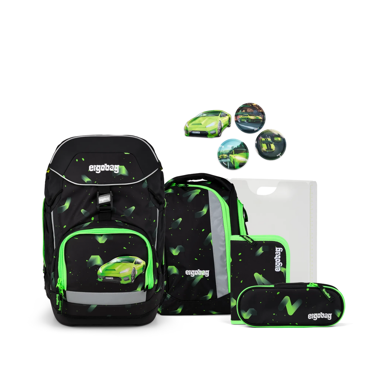 Ergobag - Schulranzen-Set Pack Beary Fast Lane