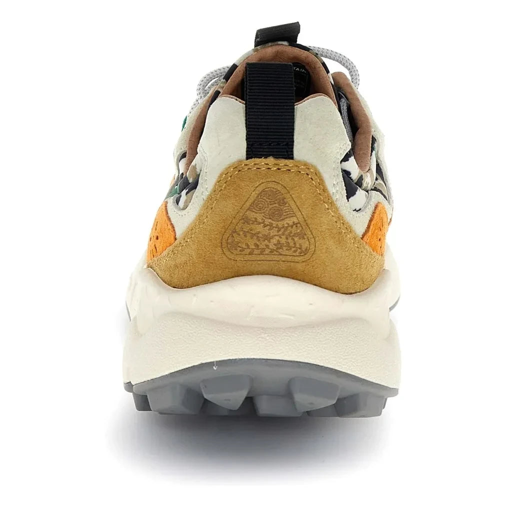 Flower Mountain - Yamano 3 Leopard Wildleder- und Nylon-Sneaker | Orange