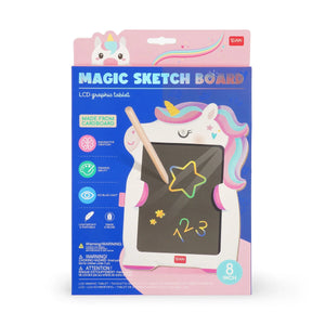 Legami - Tragbares Karton-LCD-Zeichentafel mit Einhorn - Magische Skizzenplatte