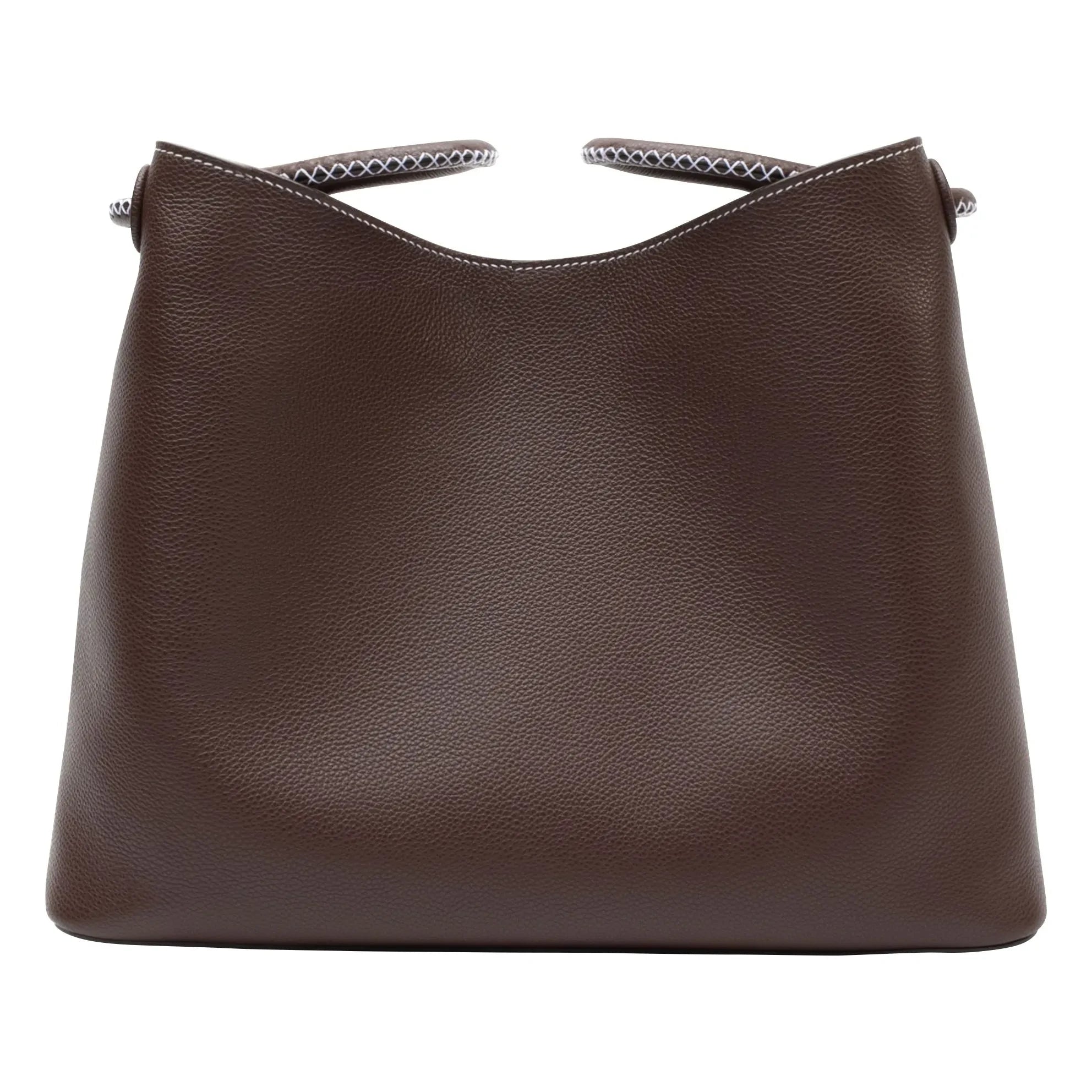 Elleme - Vosges Genarbtes Leder Tasche | Dunkelbraun