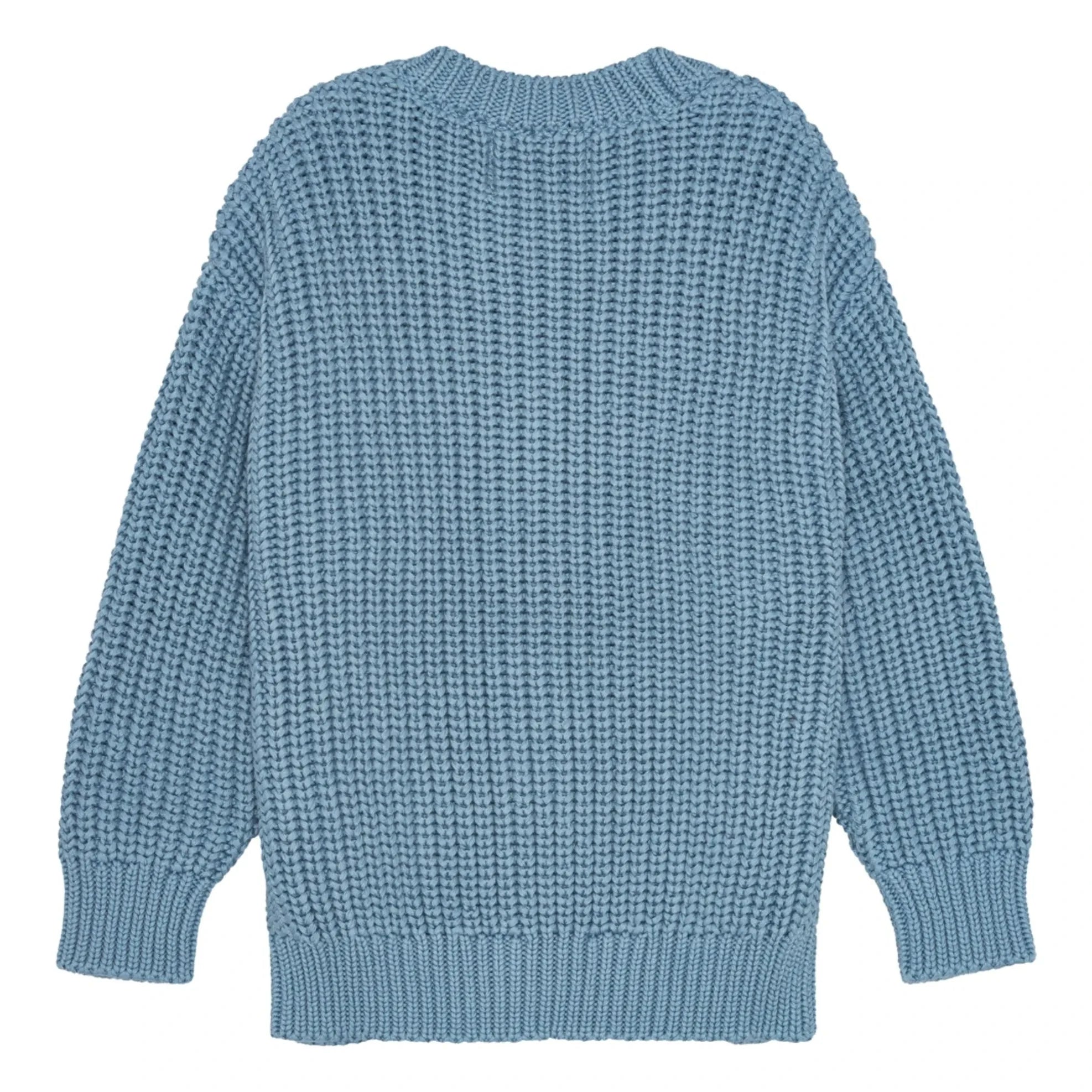 brunobruno nation - Strickjacke aus Bio-Baumwolle | Blau