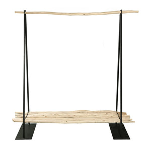 Cosydar - Kleiderständer mit Regal - 150 x 50 cm | Schwarz